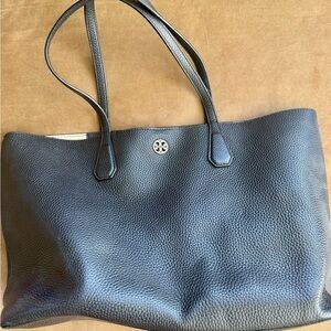Tory Burch Pebbled Black Tote